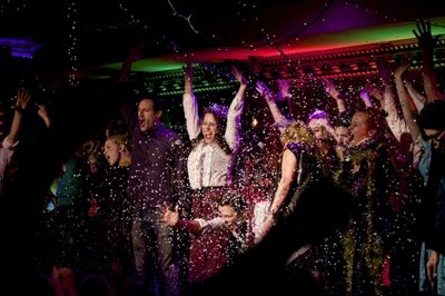 The cast of the 8th Annual Joe Iconis Christmas Spectacular Photo