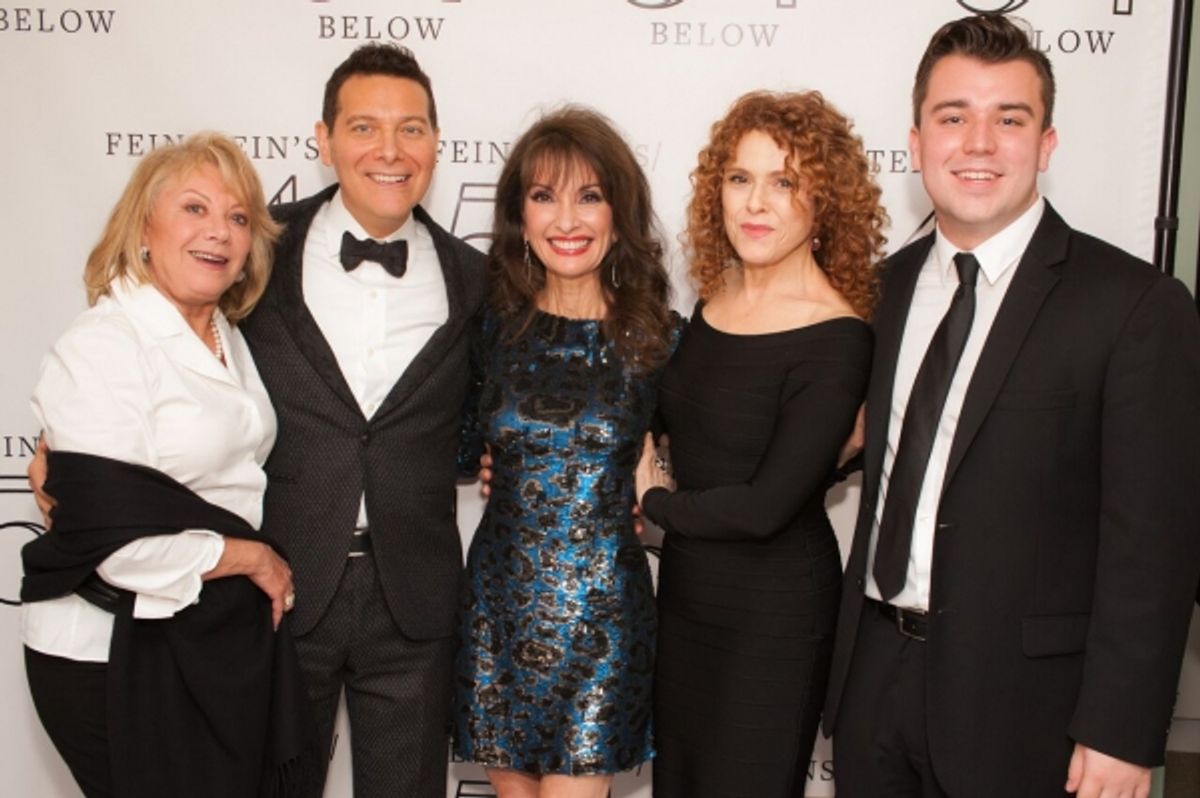 Elaine Paige, Michael Feinstein, Susan Lucci, Bernadette Peters, and Lucas DeBard at 