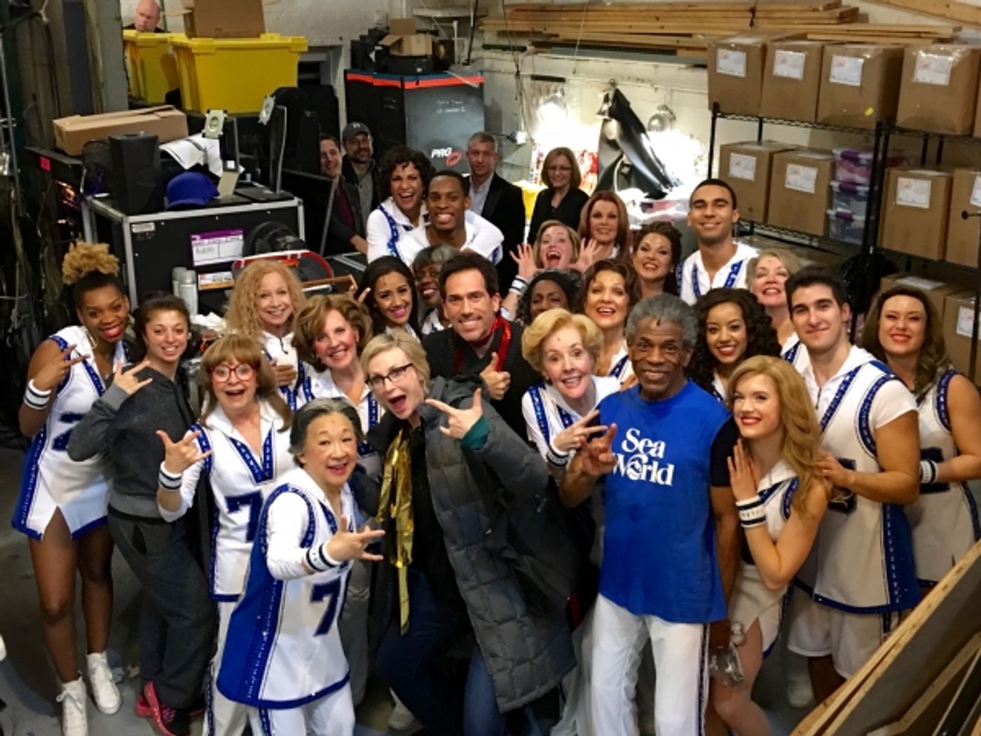 Photo Flash: Jane Lynch and More Pose with GOTTA DANCE Cast After the Show  Image