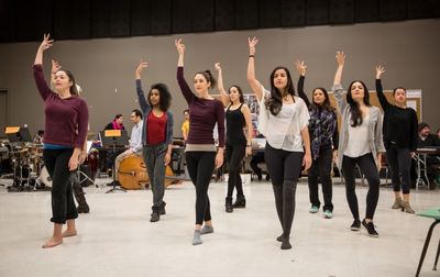 Sophia Garcia (Nora), Danaya Esperanza (Luzmery), Helen Cespedes (Xiomara),Yunuen Par Photo