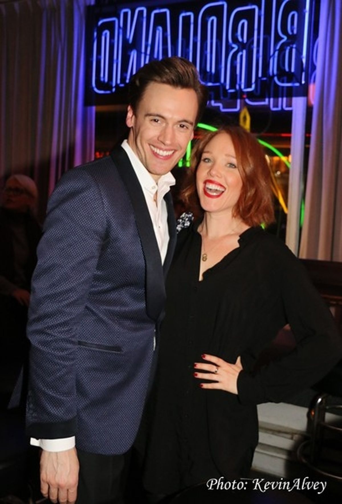 Erich Bergen and Jessica Keenan Wynn at 