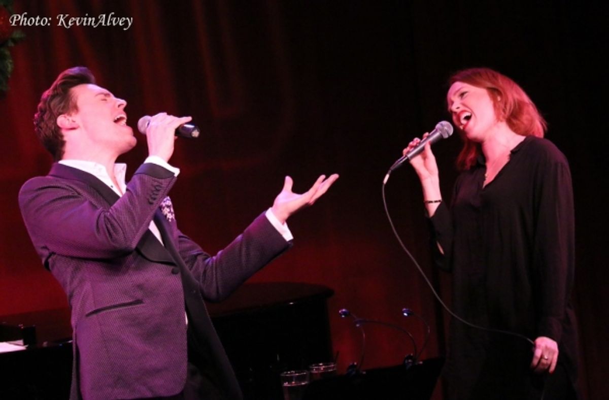 Erich Bergen and Jessica Keenan Wynn at 