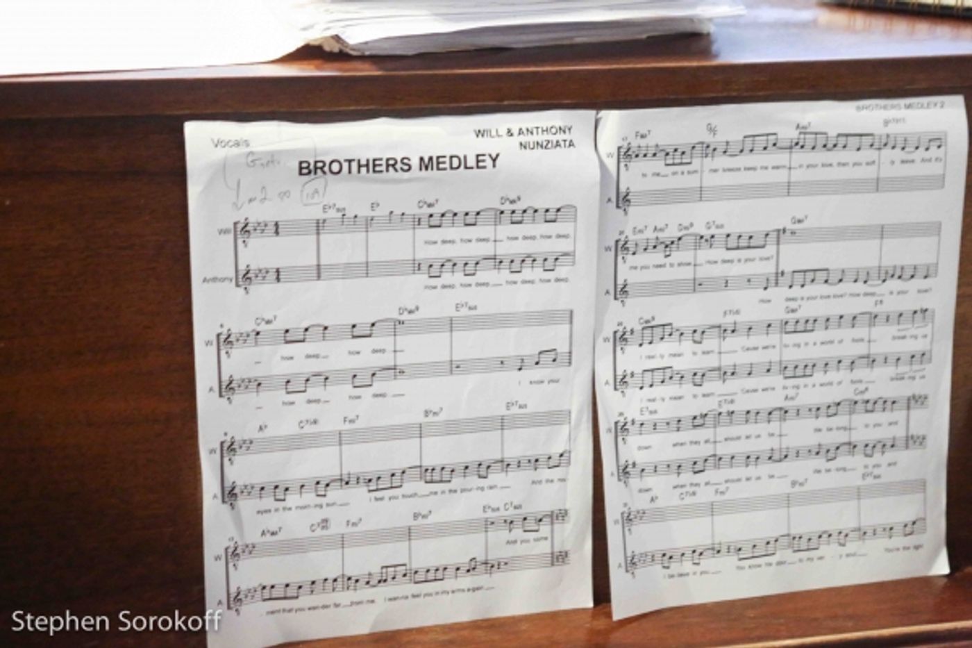 Photo Coverage: Will & Anthony Nunziata Rehearse for Highline Ballroom Show Photo Coverage: Will & Anthony Nunziata Rehearse for Highline Ballroom Show Image