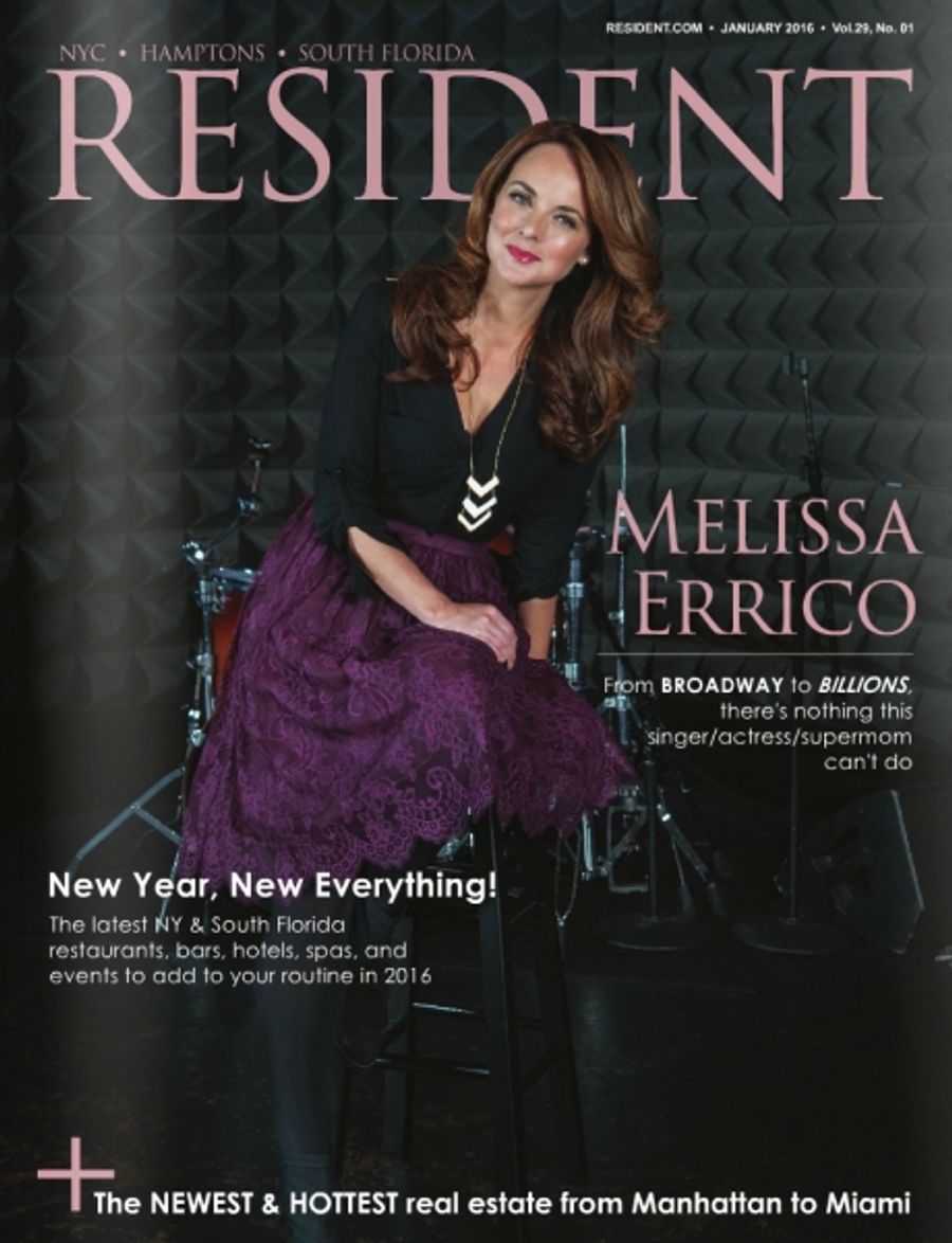 Photo Flash: Melissa Errico Featured on January Cover of Resident Magazine Image