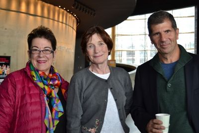 Artistic  Molly Smith, Ann McDonough (Jean Swift) and playwright Anthony Giardina Photo