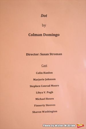 Cast Board for the first day of rehearsals for the cast and creatives of the Vineyard Theatre''s production of ''Dot'' at Snapple Center on January 1, 2016 in New York City. @ BroadwayWorld Cast Board for the first day of rehearsals for the cast and creatives of the Vineyard Photo