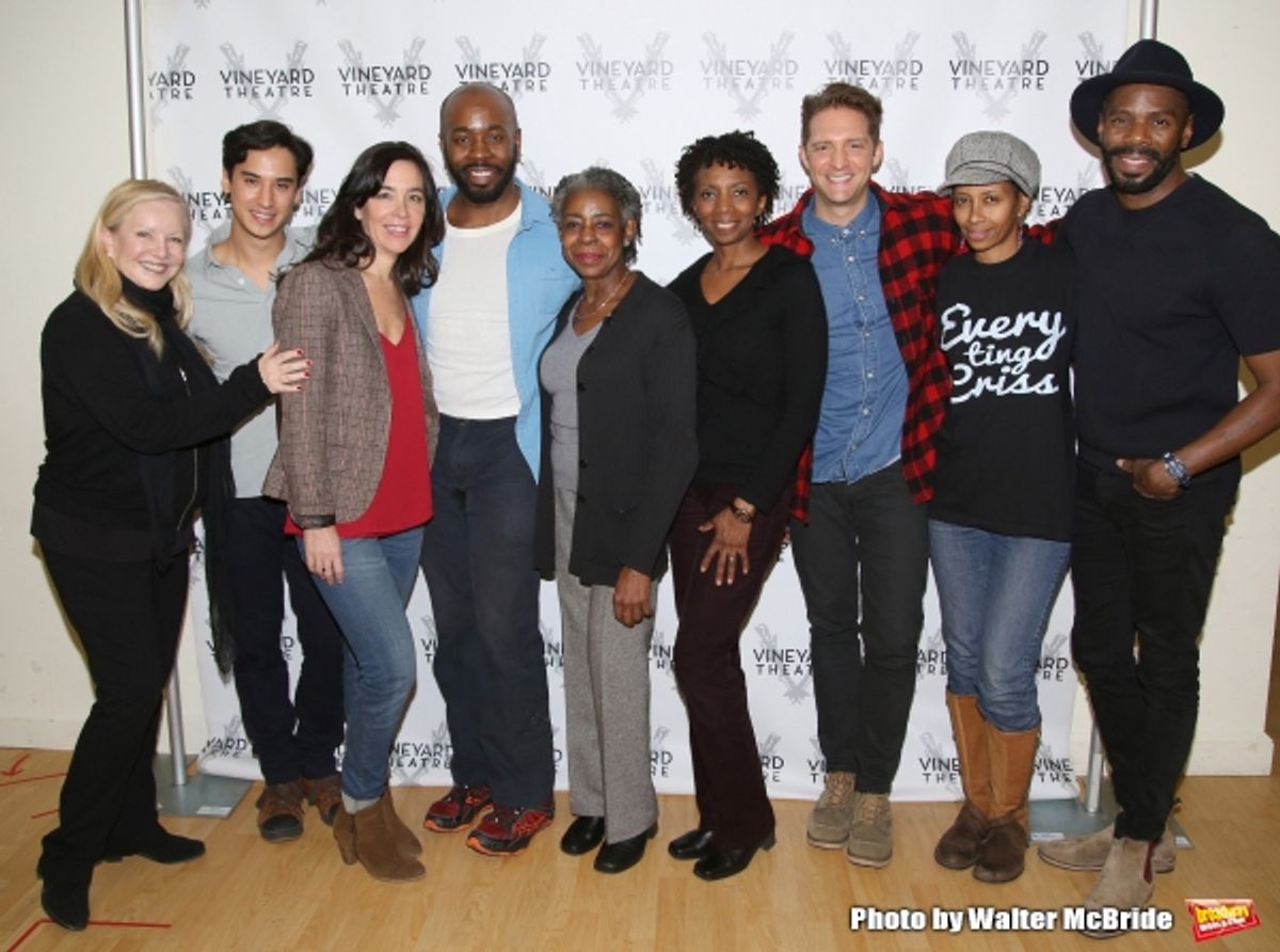  Susan Stroman, Michael Rosen, Finnerty Steeves, Stephen Conrad Moore, Marjorie Johnson, Sharon Washington, Colin Hanlon, Libya V. Pugh and playwright/actor Coleman Domingo at 