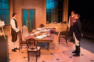 MASON QUINN (Septimus), BEN STAHL (Ezra) and MICHAEL CHRISTOPHER (Capt. Brice) Photo