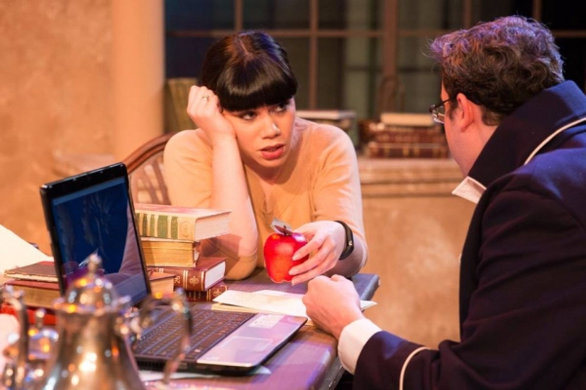 DEYA OZBURN (Hannah) and JACOB TICE (Valentine) at 