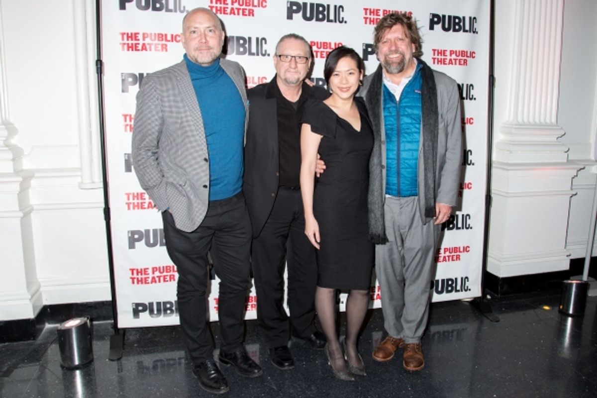 Patrick Willingham, Mark Russell, Meiyin Wang, Oskar Eustis at 