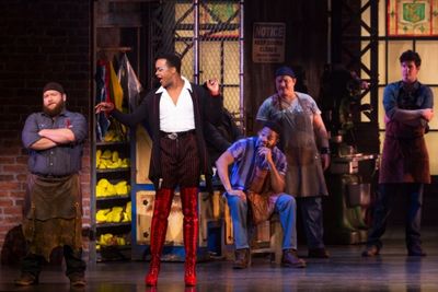 Aaron Walpole, J. Harrison Ghee and the cast Photo
