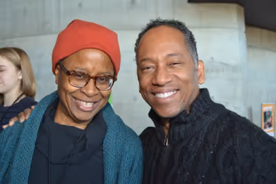 Kimberly Scott (Cynthia) and  of Artistic Programming Robert Barry Fleming Photo
