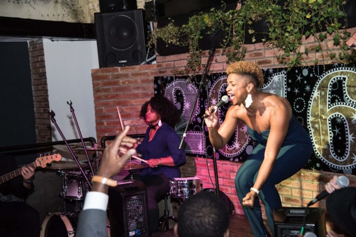 Crystal Thomas at Stars of HAMILTON and More Perform at 'Off the Kuff' New Year's Eve Blowout