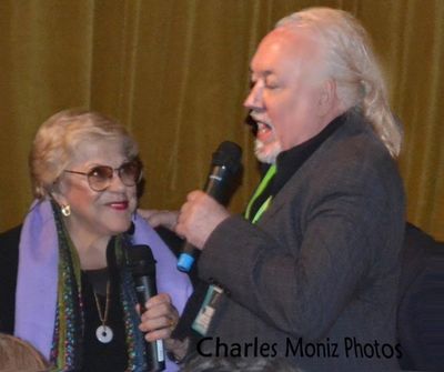 Kaye Ballard and director Rick McKay Photo