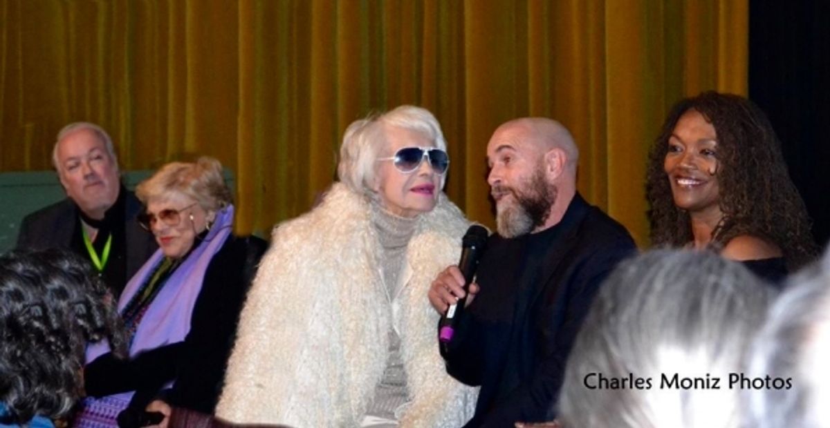 Director Rick McKay with Kaye Ballard, Carol Channing, Troy Garza and Candy Brown at 