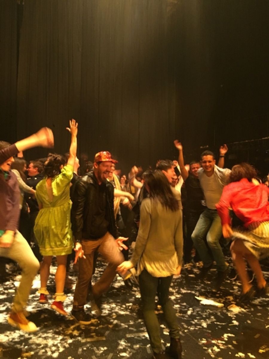 Photo Flash: Broadway's SPRING AWAKENING Stars Dance at FUERZA BRUTA Image
