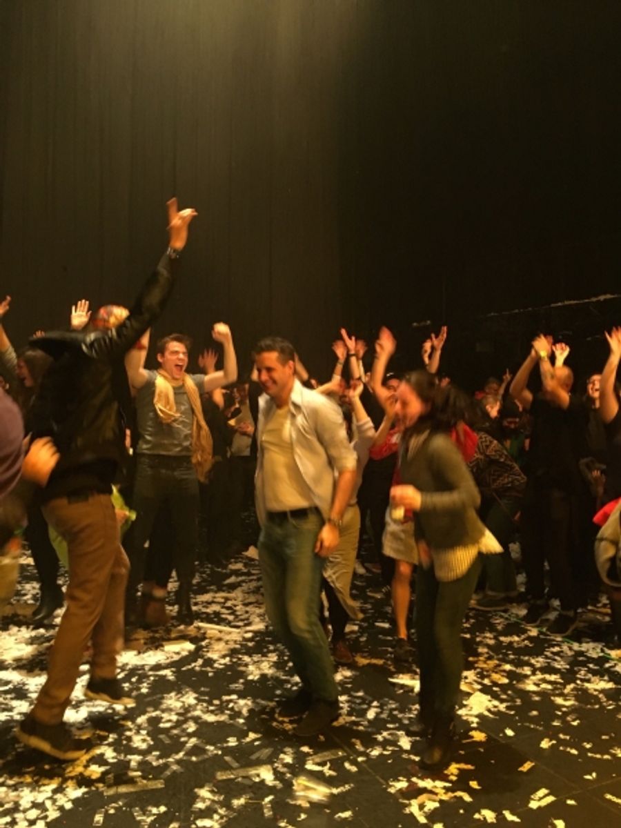 Photo Flash: Broadway's SPRING AWAKENING Stars Dance at FUERZA BRUTA Image