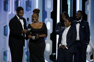 73rd ANNUAL GOLDEN GLOBE AWARDS -- Pictured: Denzel Washington and Family, Winner, Cecil B. Demille Award at the 73rd Annual Golden Globe Awards held at the Beverly Hilton Hotel on January 10, 2016 -- (Photo by: Paul Drinkwater/NBC) @ BroadwayWorld 73rd ANNUAL GOLDEN GLOBE AWARDS -- Pictured: Denzel Washington and Family, Winner, Ce Photo