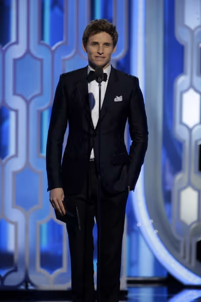 73rd ANNUAL GOLDEN GLOBE AWARDS -- Pictured: Eddie Redmayne, Presenter at the 73rd An Photo