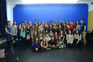 Darren Criss & Broadway Workshop Students @ BroadwayWorld Darren Criss & Broadway Workshop Students Photo