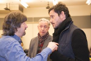Trevor Nunn, James Lynes and Christian Camargo Photo