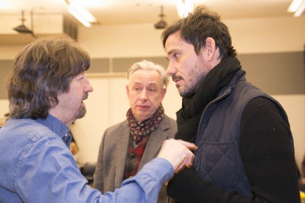Trevor Nunn, James Lynes and Christian Camargo Photo