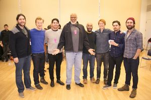 Raphael Nash Thompson and members of the PigPen Theatre Co. Photo