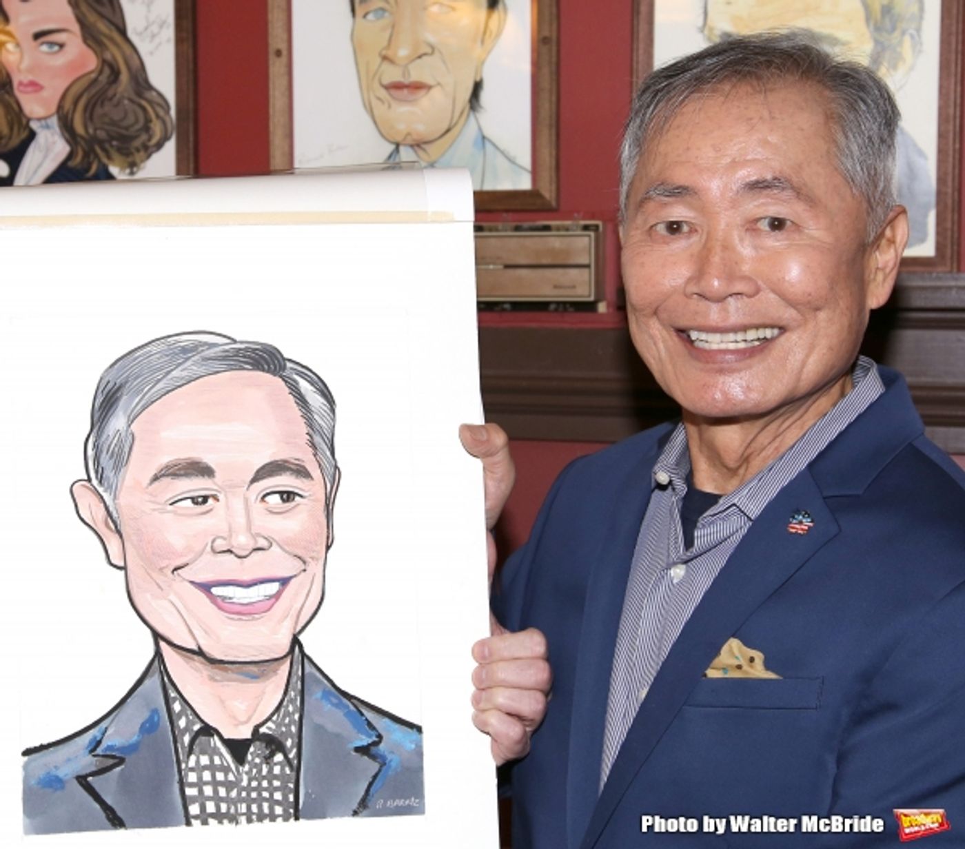 Photo Coverage: George Takei Celebrates His New Sardi's Portrait with His ALLEGIANCE Cast! Image
