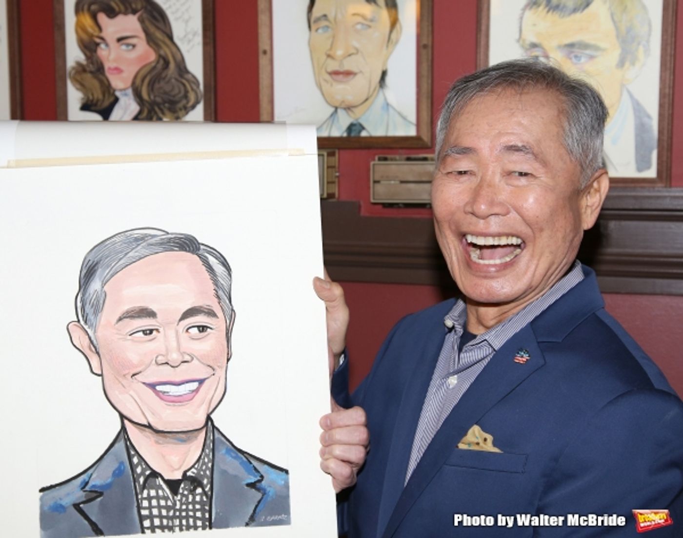 Photo Coverage: George Takei Celebrates His New Sardi's Portrait with His ALLEGIANCE Cast! Image