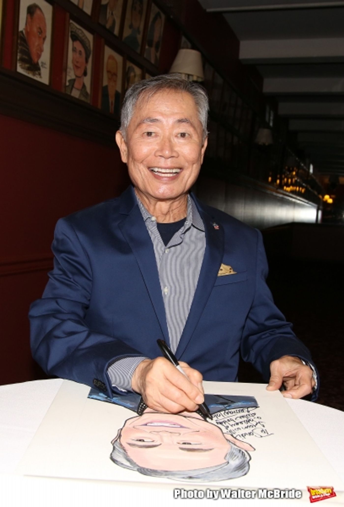Photo Coverage: George Takei Celebrates His New Sardi's Portrait with His ALLEGIANCE Cast! Image