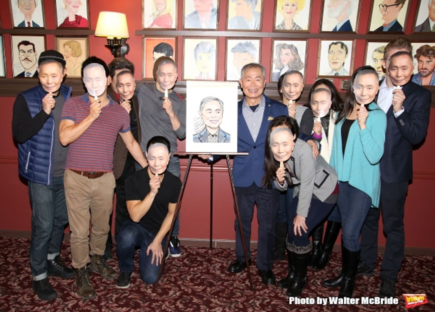 Photo Coverage: George Takei Celebrates His New Sardi's Portrait with His ALLEGIANCE Cast! Image
