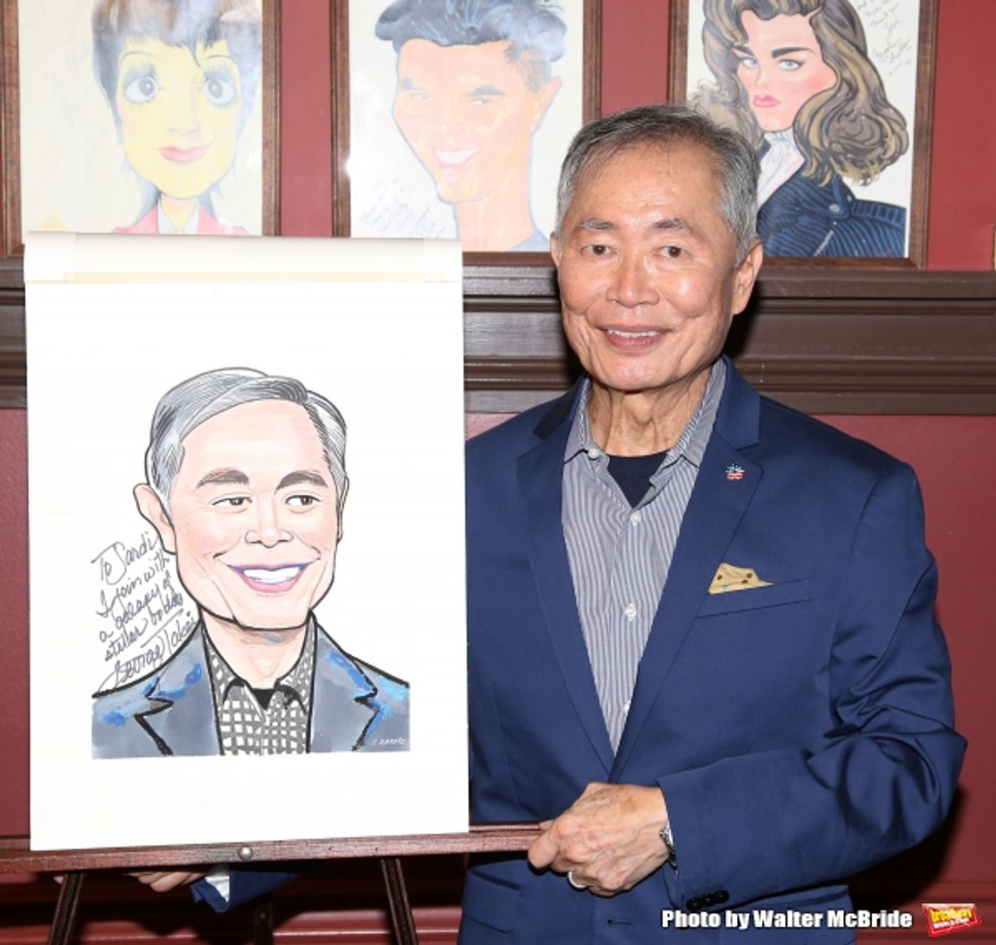Photo Coverage: George Takei Celebrates His New Sardi's Portrait with His ALLEGIANCE Cast! Image