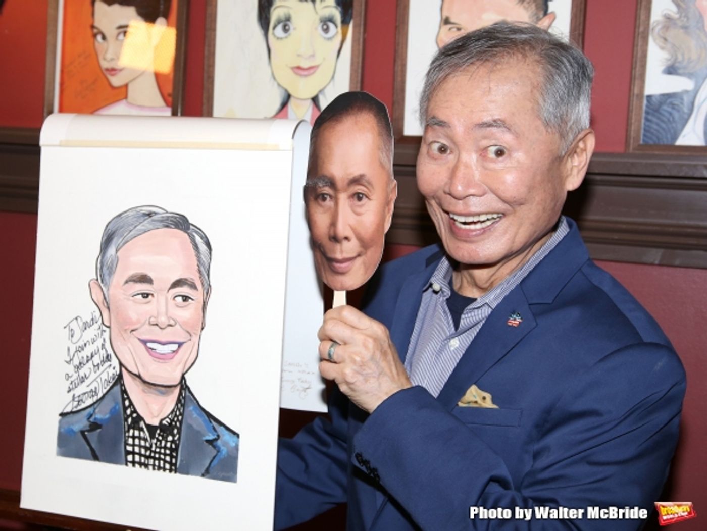 Photo Coverage: George Takei Celebrates His New Sardi's Portrait with His ALLEGIANCE Cast! Image