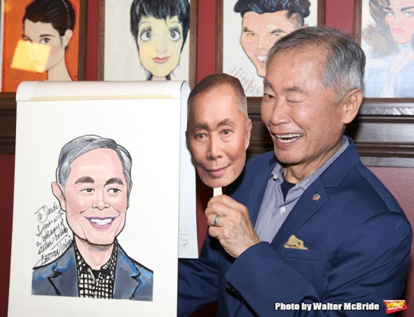 Photo Coverage: George Takei Celebrates His New Sardi's Portrait with His ALLEGIANCE Cast! Image