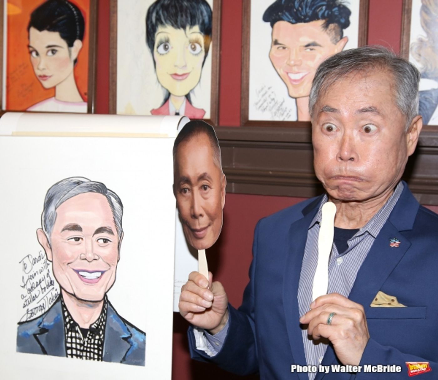 Photo Coverage: George Takei Celebrates His New Sardi's Portrait with His ALLEGIANCE Cast! Image