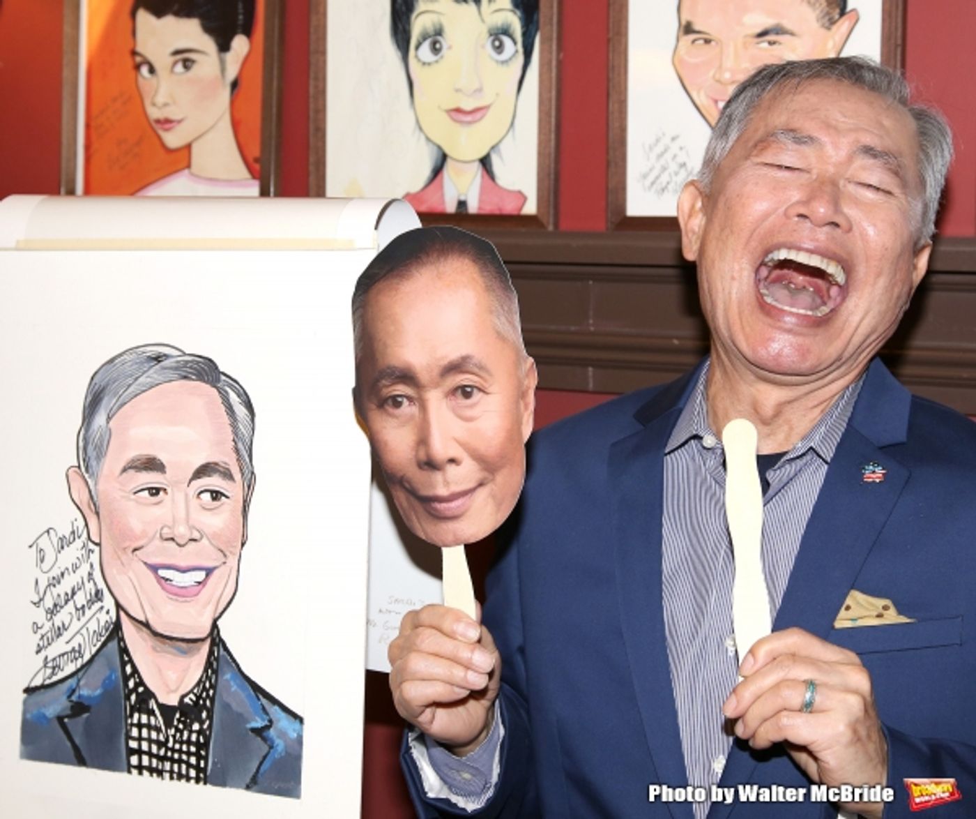 Photo Coverage: George Takei Celebrates His New Sardi's Portrait with His ALLEGIANCE Cast! Image