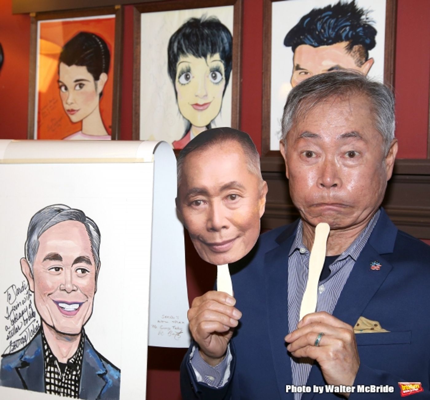 Photo Coverage: George Takei Celebrates His New Sardi's Portrait with His ALLEGIANCE Cast! Image