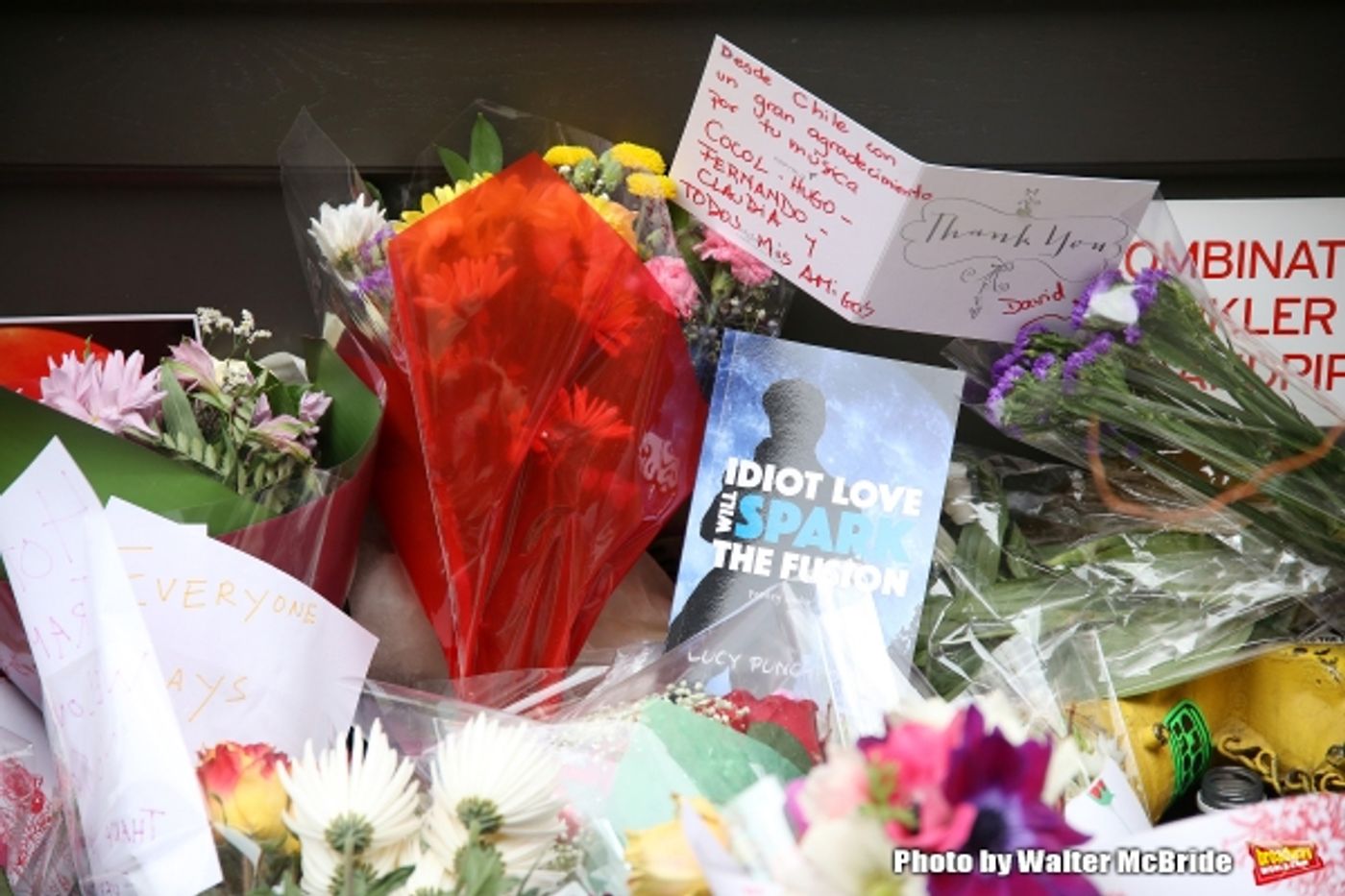 Photo Coverage: Fans Tribute David Bowie Outside of LAZARUS Photo Coverage: Fans Tribute David Bowie Outside of LAZARUS Image