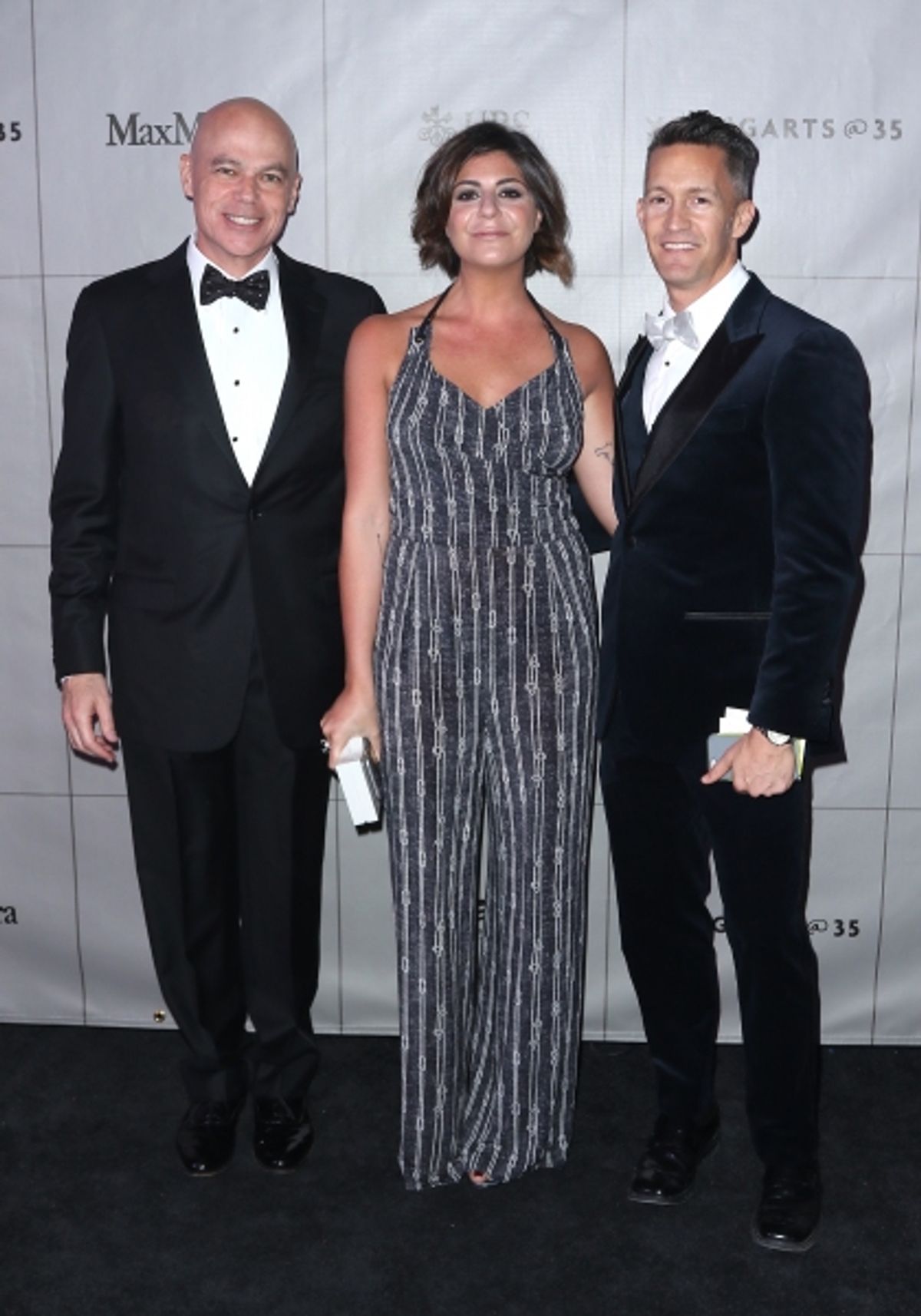 Chairman of YoungArts Board Rich Kohan, Presenting Sponsor Maria Giulia Maramotti and Vice President of Development for Young Arts John Clark at 