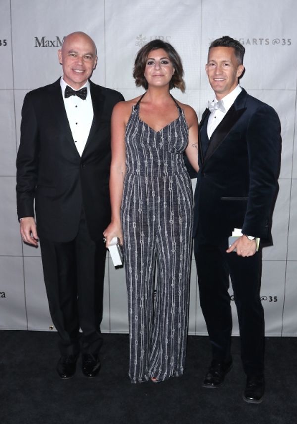 Chairman of YoungArts Board Rich Kohan, Presenting Sponsor Maria Giulia Maramotti and Photo