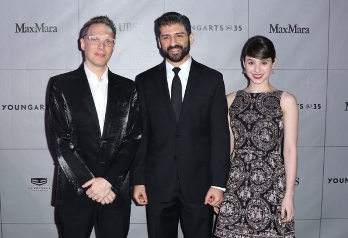 Jerome Begin, Tony Yazbeck and Katie Huff at 