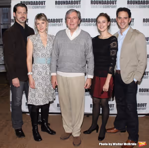 Actor David Furr, actress Charlotte Parry, actor Brian Bedford, actress Sara Topham and actor Santino Fontana.attends the Meet & Greet the cast of the Roundabout Theatre Company''s Broadway Production of ''The Importance of Being Earnest'' in New York Ci @ BroadwayWorld Actor David Furr, actress Charlotte Parry, actor Brian Bedford, actress Sara Topham a Photo