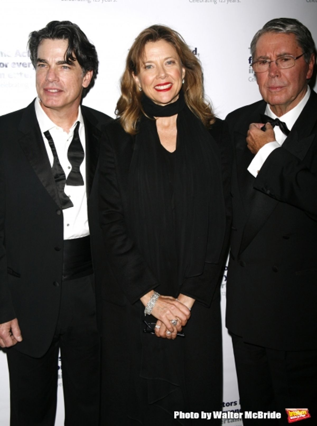 Peter Gallagher, Annette Bening & Brian Bedford.attending the After Party at Bond 45 Restaurant for The Actors Fund One Night Only Benefit of ALL ABOUT EVE at the Eugene O''Neill Theatre in New York City..November 10, 2008 at 