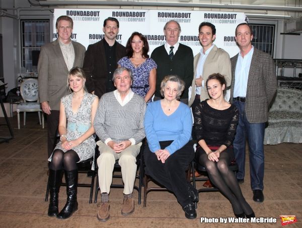 First Row: actress Charlotte Parry, actor Brian Bedford, actress Dana Ivey, actress S Photo