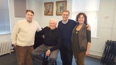 Mark Janas, Len Cariou, Barry Kleinbort, Donna Trinkoff (Artistic Producer, Amas Musi Photo