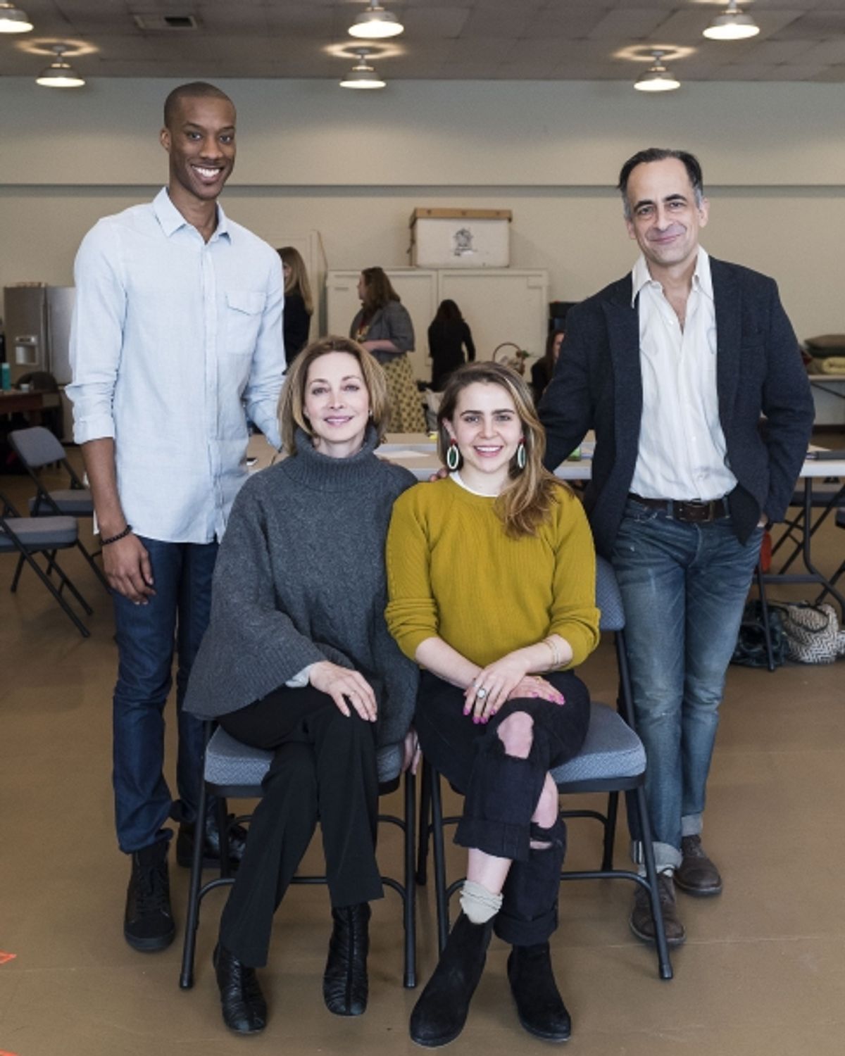 York Walker, Sharon Lawrence, Mae Whitman and David Pittu at 