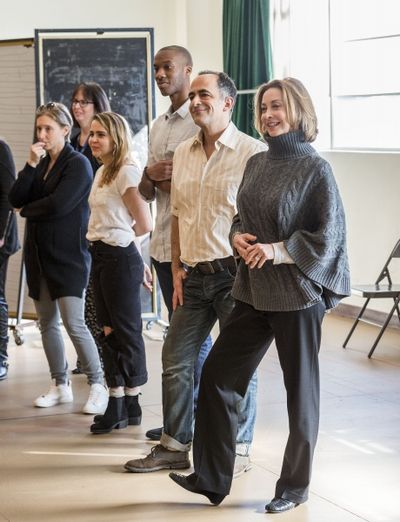Bathsheba Doran and Mae Whitman, York Walker, David Pittu and Sharon Lawrence Photo