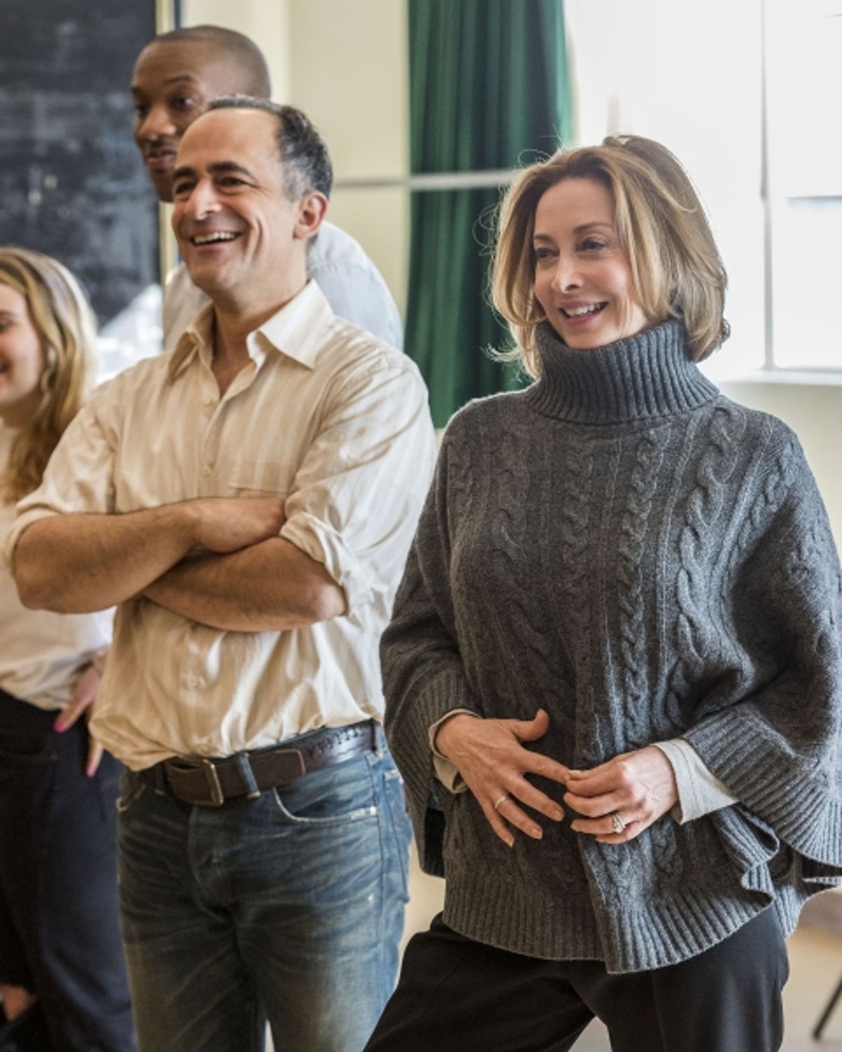 David Pittu and Sharon Lawrence at 