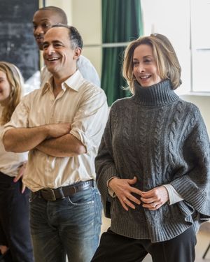 David Pittu and Sharon Lawrence Photo