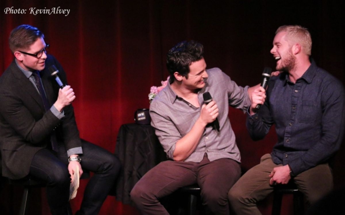 Frank DiLella, Jonathan Groff and Russell Tovey at 